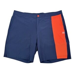 NEW Rhone Mens Large 6" Barrier Swim Short Navy Emberglow Lined Beach Summer